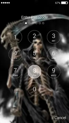 Skull Lock Screen android App screenshot 0