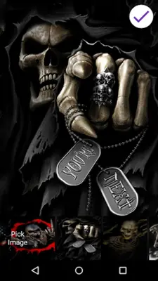 Skull Lock Screen android App screenshot 3