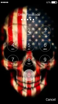 Skull Lock Screen android App screenshot 5